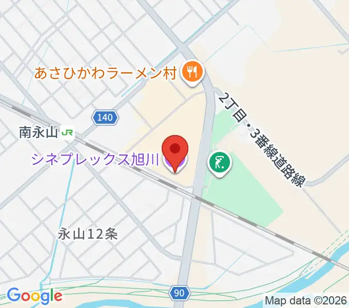 シネプレックス旭川の地図