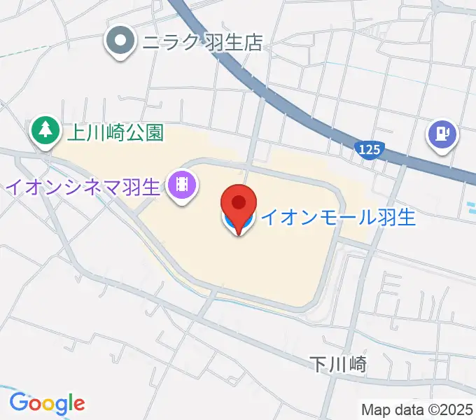 イオンシネマ羽生の地図