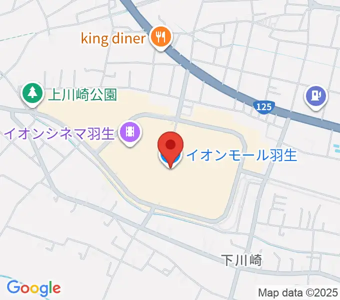 イオンシネマ羽生の地図