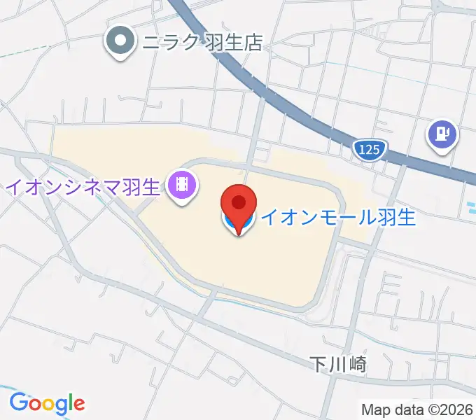 イオンシネマ羽生の地図