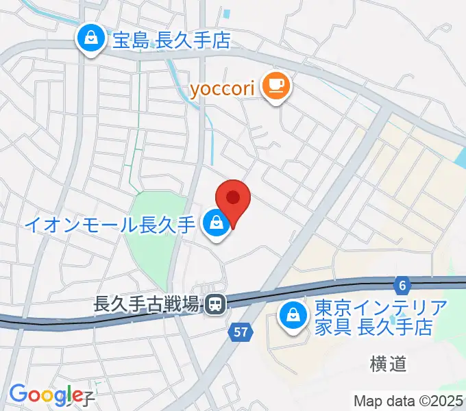 イオンシネマ長久手の地図