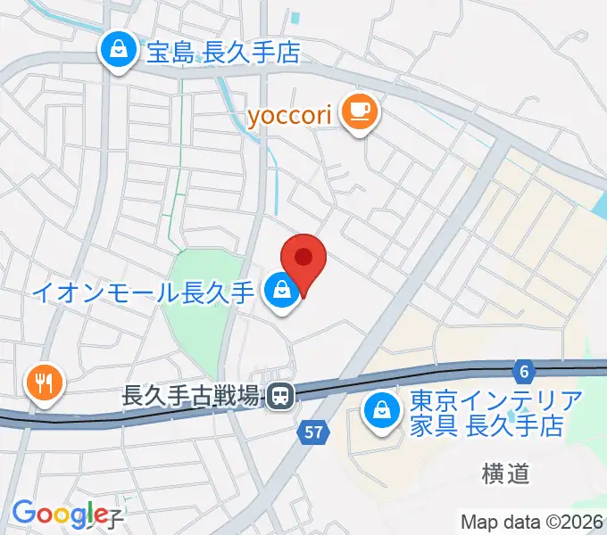 イオンシネマ長久手の地図