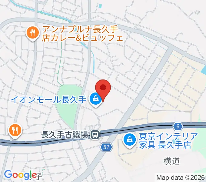 イオンシネマ長久手の地図