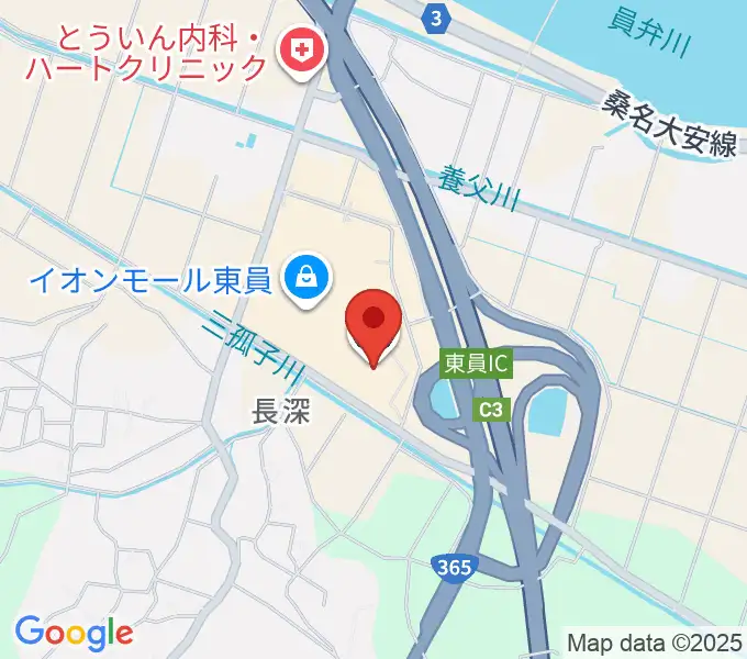イオンシネマ東員の地図