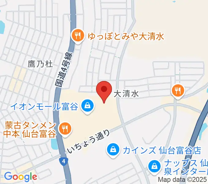 109シネマズ富谷の地図