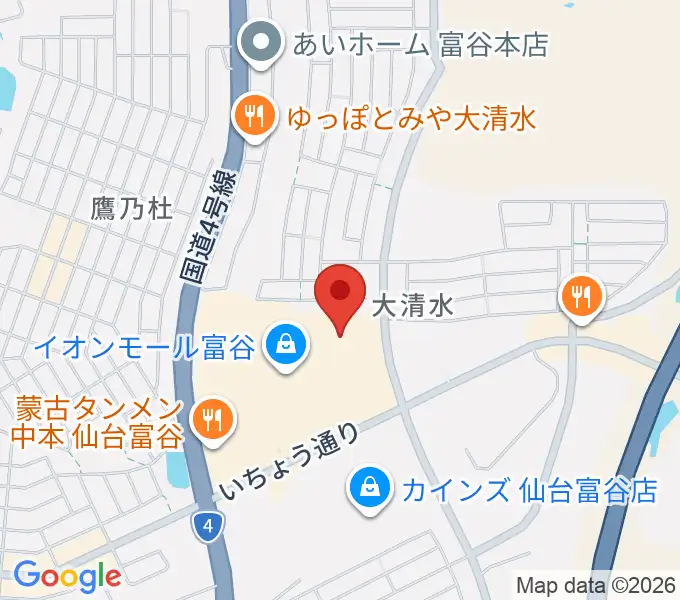 109シネマズ富谷の地図