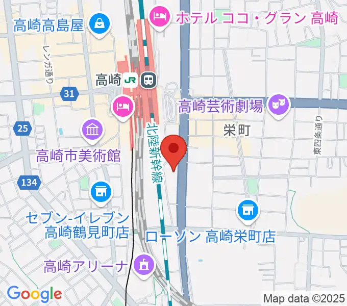 109シネマズ高崎の地図