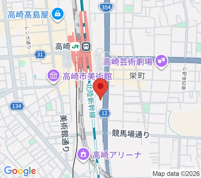 109シネマズ高崎の地図