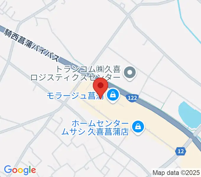 109シネマズ菖蒲の地図