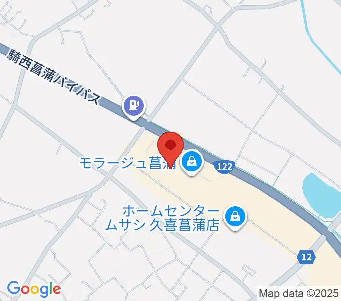 109シネマズ菖蒲の地図