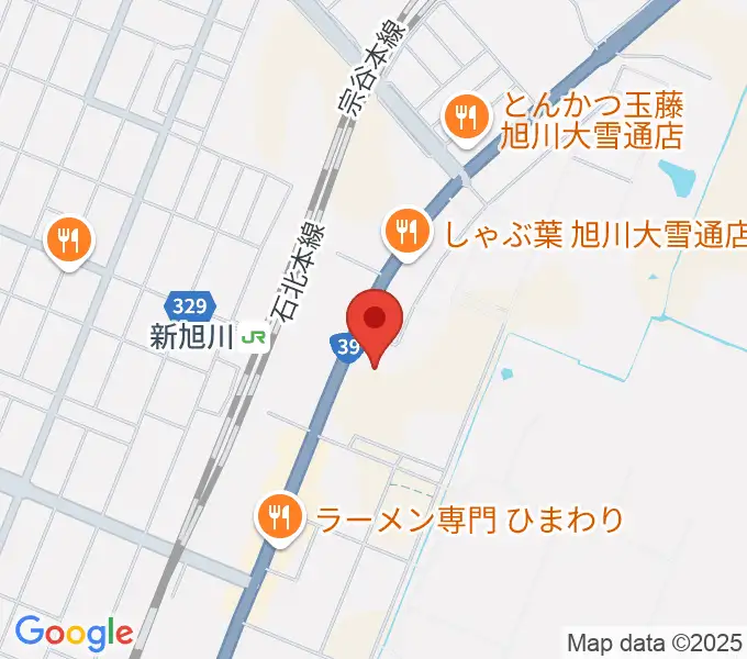 ディノスシネマズ旭川の地図