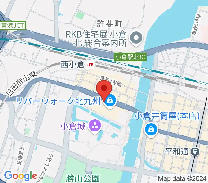 T・ジョイ リバーウォーク北九州の地図