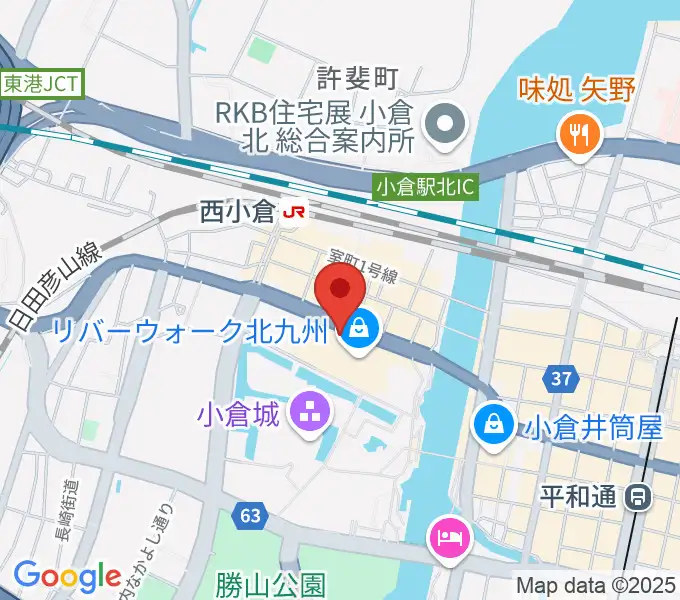 T・ジョイ リバーウォーク北九州の地図