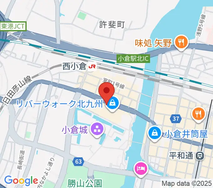T・ジョイ リバーウォーク北九州の地図