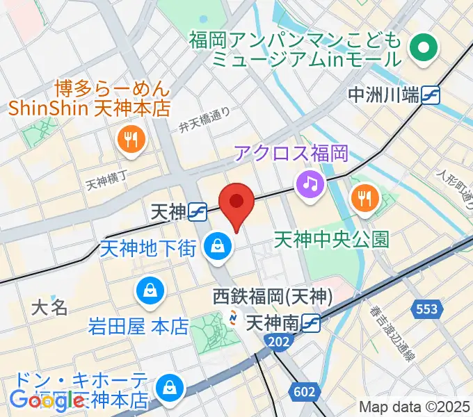 よしもと天神ビブレホールの地図
