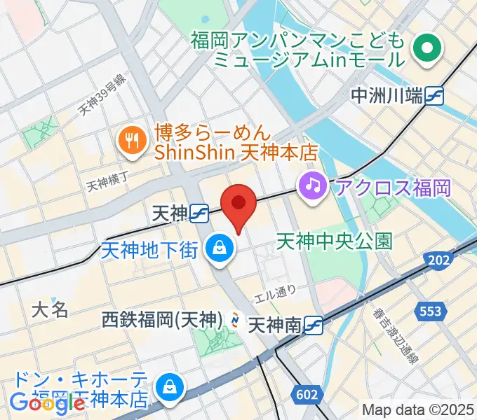 よしもと天神ビブレホールの地図