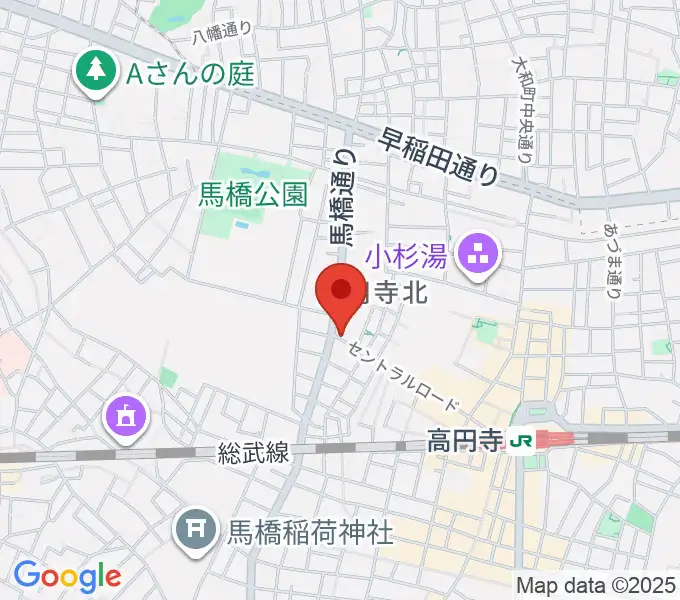 [移転]Bridge guitars[高円寺]の地図