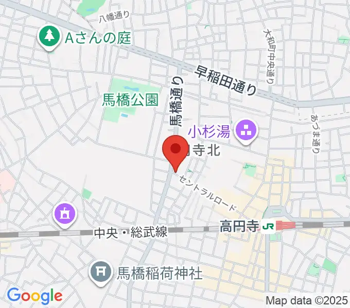 [移転]Bridge guitars[高円寺]の地図