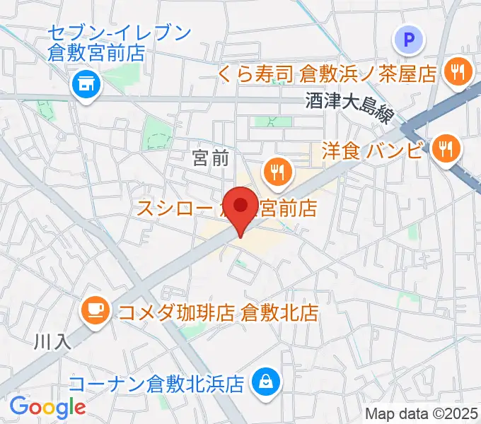 中川楽器の地図