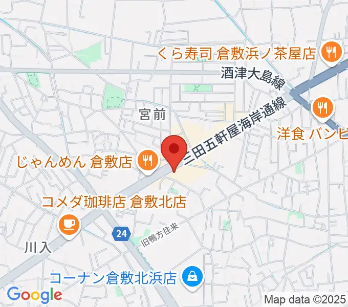 中川楽器の地図