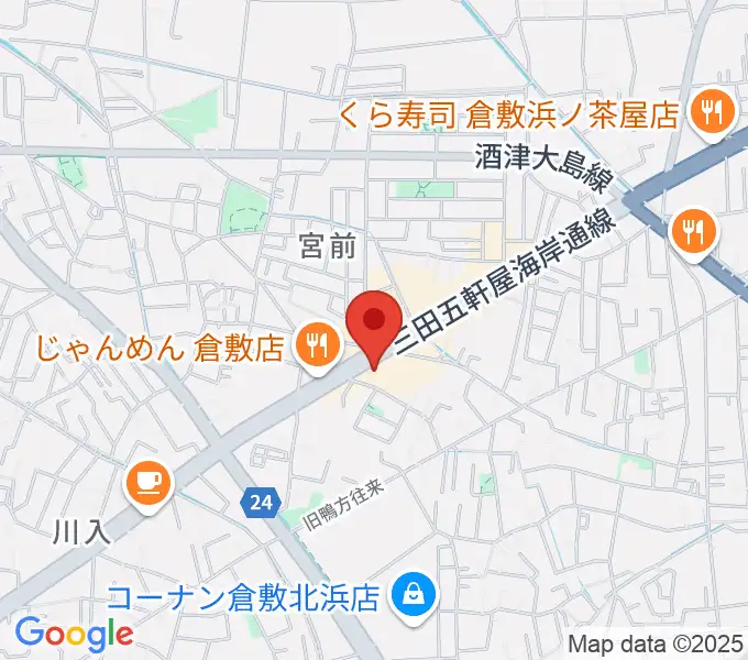 中川楽器の地図
