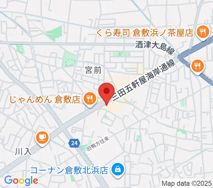 中川楽器の地図