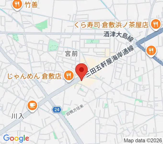 中川楽器の地図