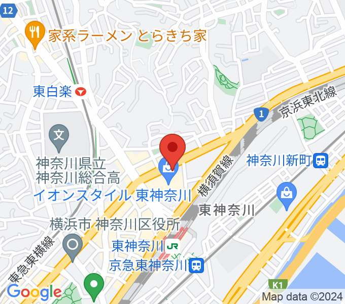 神奈川公会堂の場所