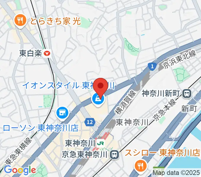 横浜市神奈川公会堂の地図