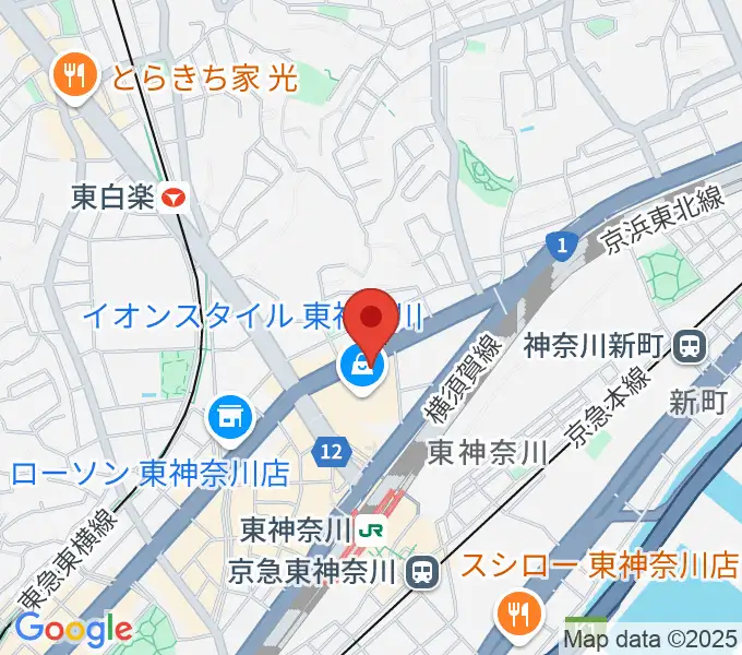 横浜市神奈川公会堂の地図