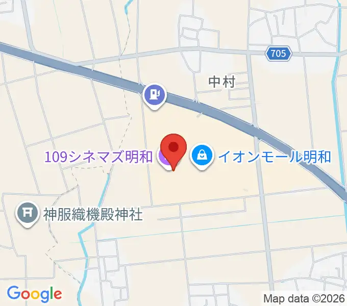 109シネマズ明和の地図