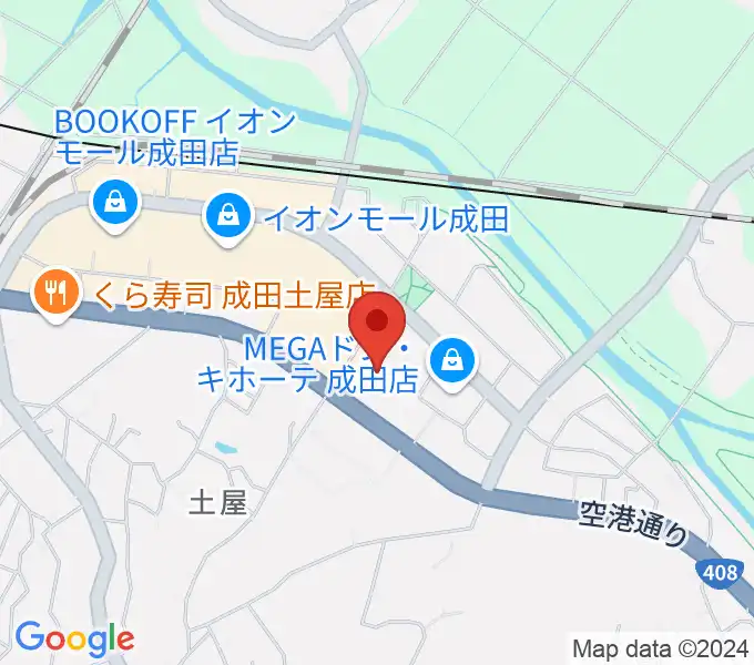 成田HUMAXシネマズの地図