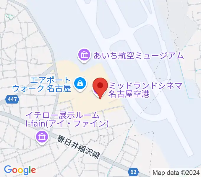 ミッドランドシネマ名古屋空港の地図