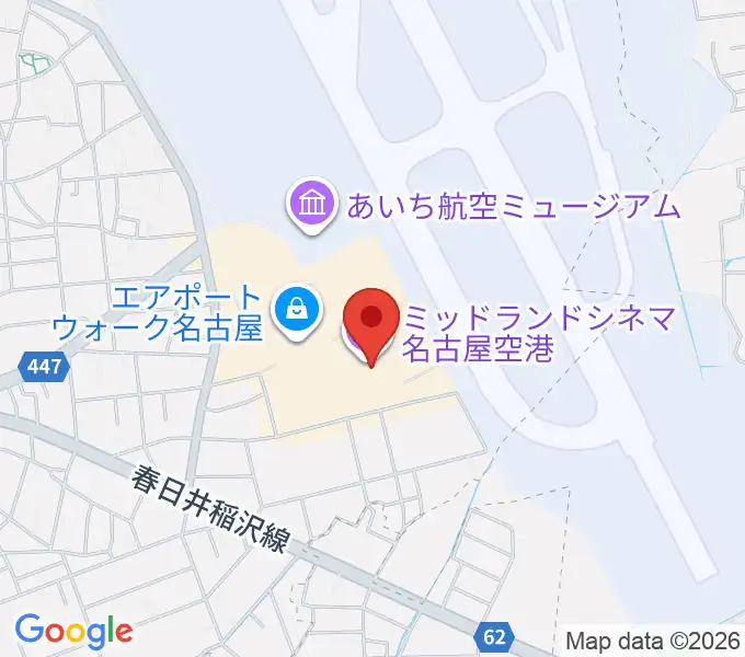 ミッドランドシネマ名古屋空港の地図