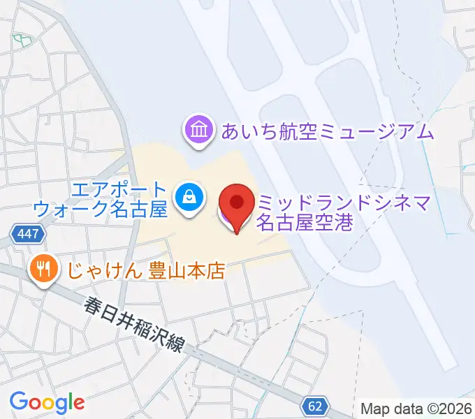 ミッドランドシネマ名古屋空港の地図