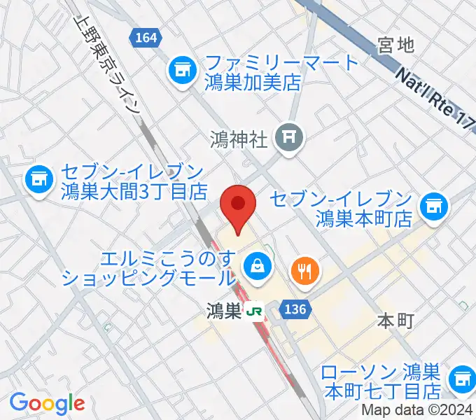 こうのすシネマの地図