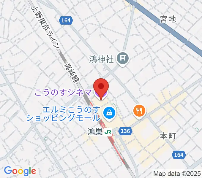 こうのすシネマの地図