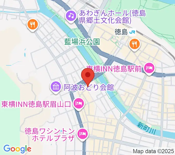 徳島ufotable CINEMAの地図