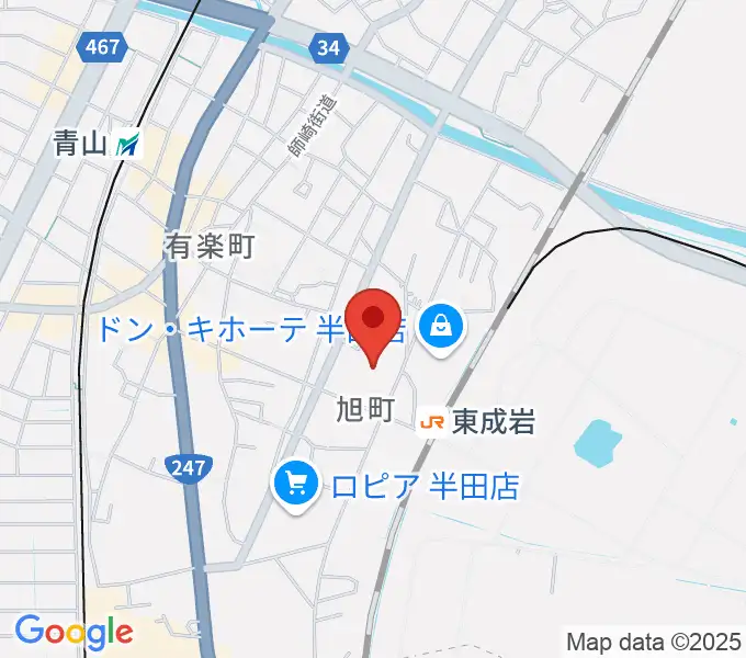 半田コロナシネマワールドの地図