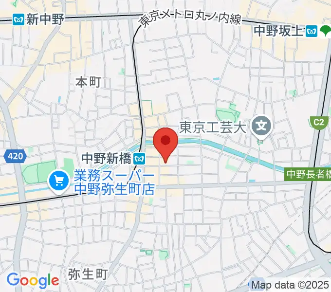 第１音楽室の地図