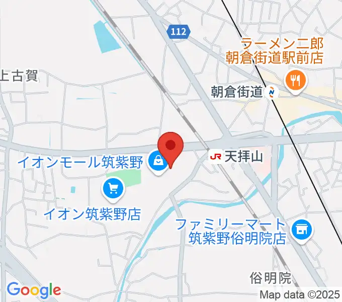 イオンシネマ筑紫野の地図