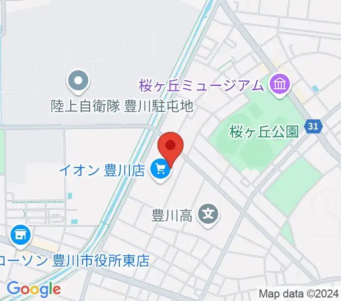 イオンシネマ豊川の地図