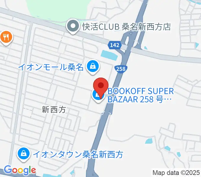 イオンシネマ桑名の地図