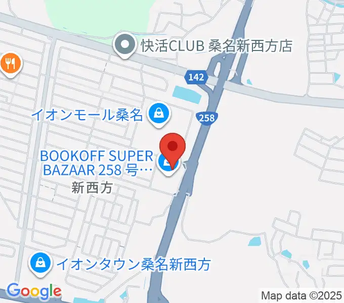 イオンシネマ桑名の地図