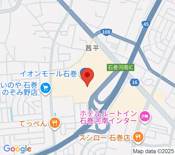 イオンシネマ石巻の地図
