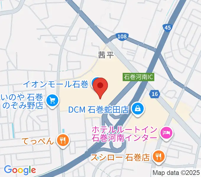 イオンシネマ石巻の地図