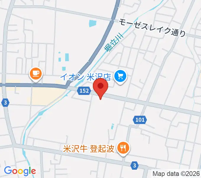 イオンシネマ米沢の地図