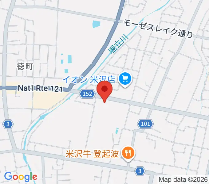 イオンシネマ米沢の地図