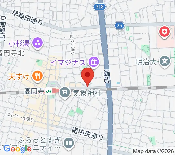 P.I.G.スタジオの地図