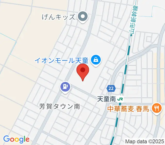 イオンシネマ天童の地図